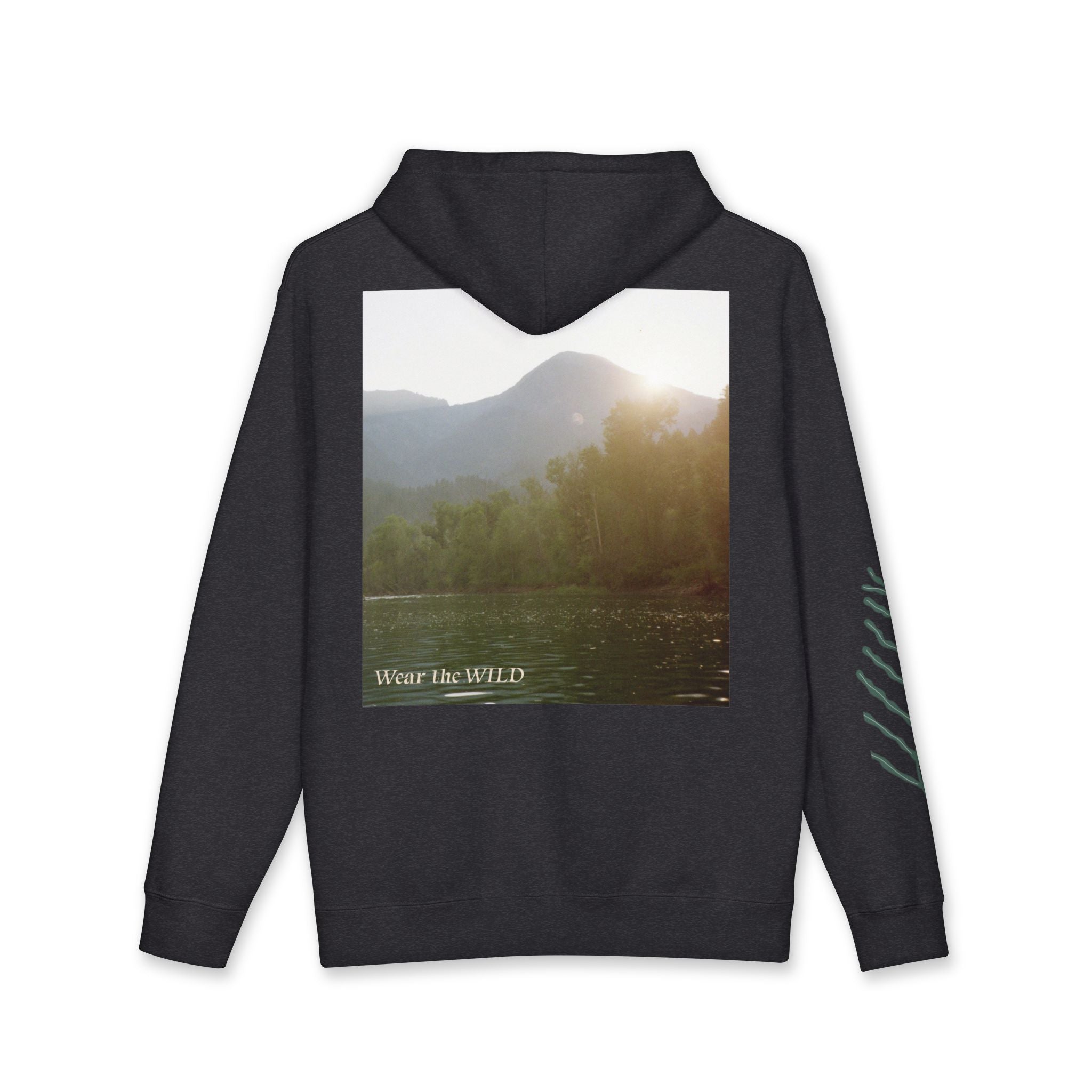 Hoodie — 'Wear the Wild' Scenic Mountain & Lake Photo Hoodie