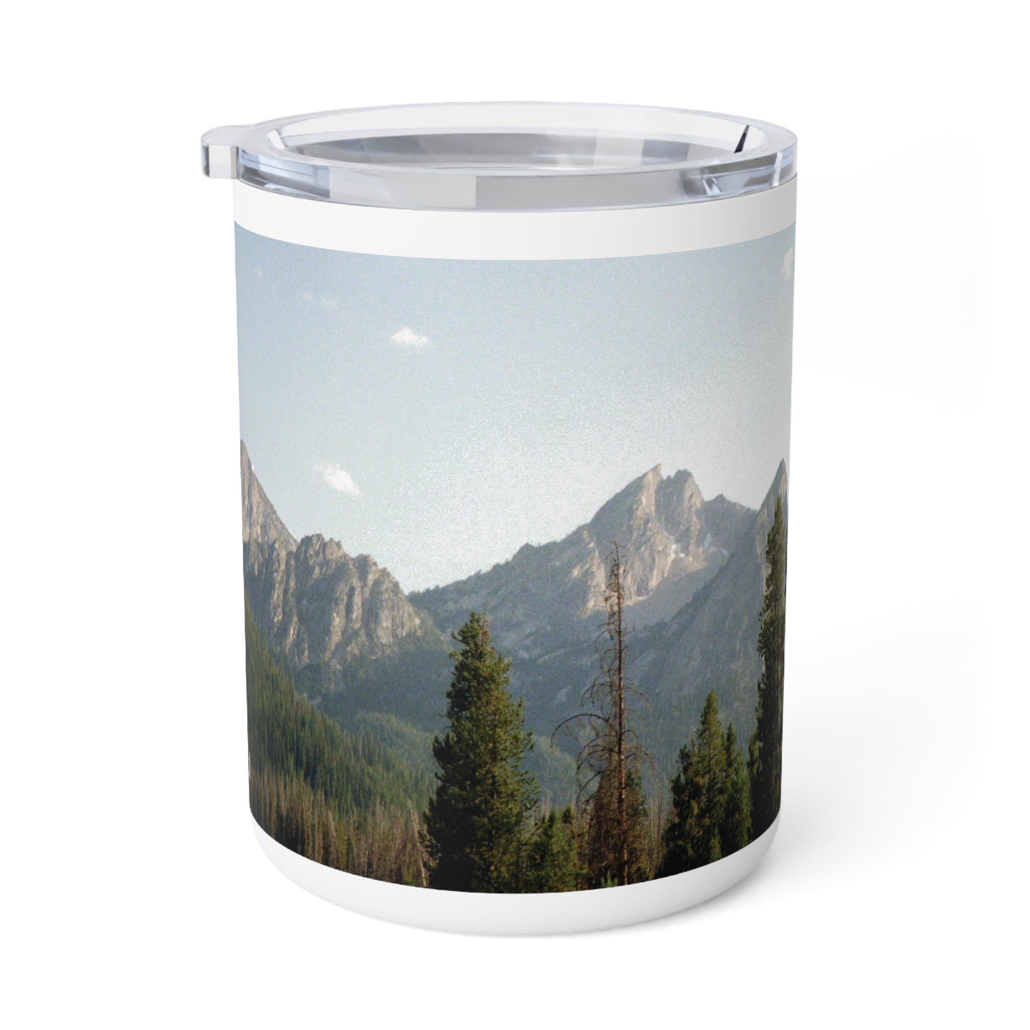 Mountain Vista 10oz Insulated Coffee Mug — Scenic Wilderness Travel Tumbler