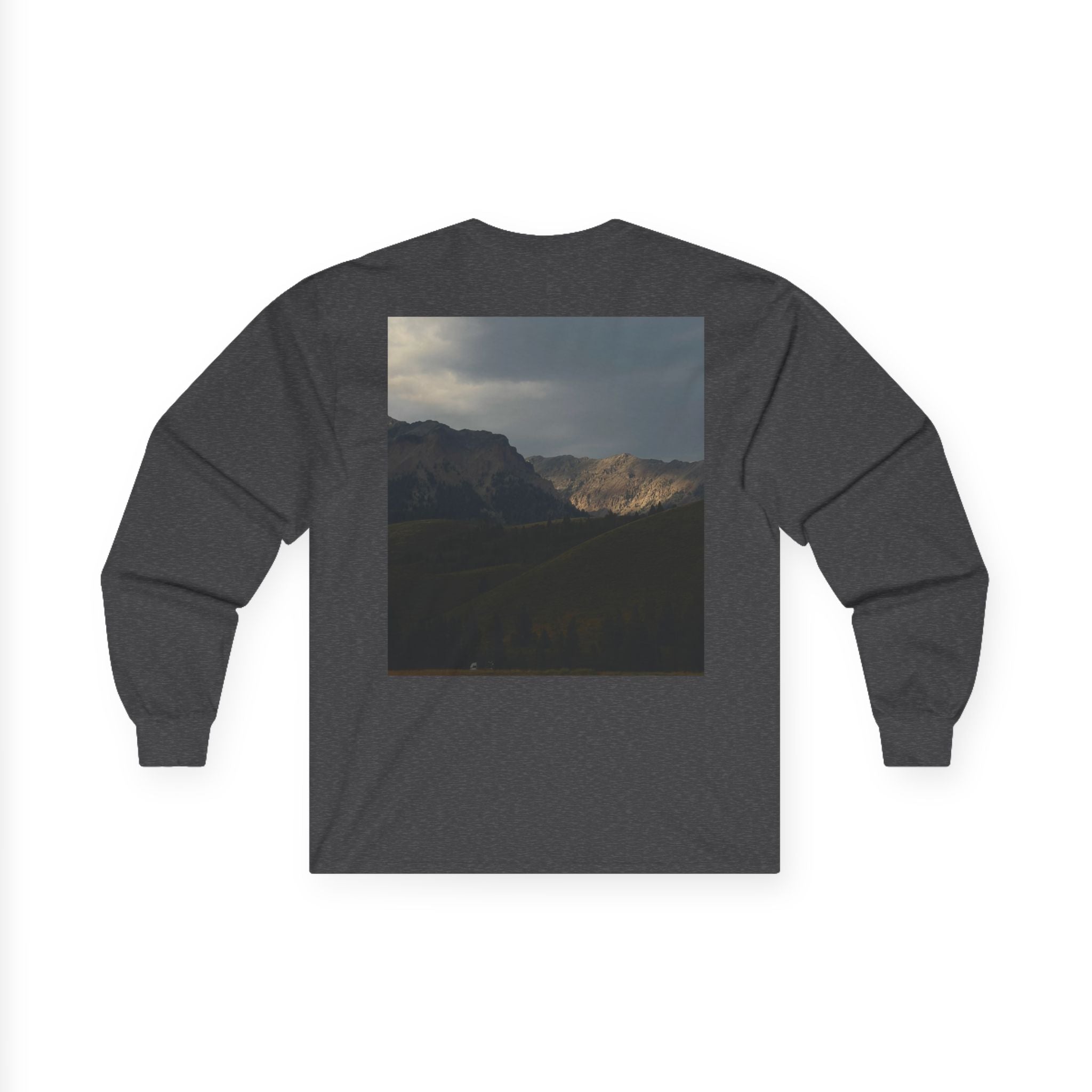 Wear the Wild Long Sleeve Tee — Mountain Photo Back Print