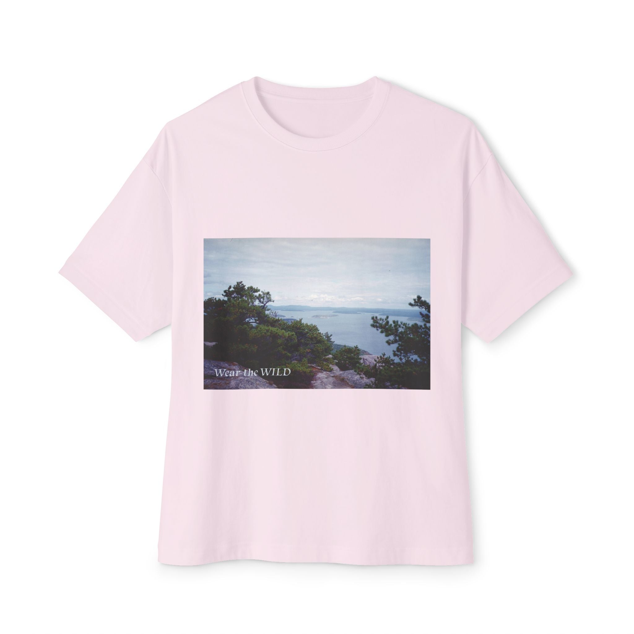 Coastal View Graphic Tee — Wander Wild Oversized Boxy T-Shirt