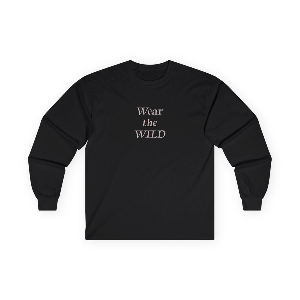 Wear the Wild Long Sleeve Tee — Mountain Photo Back Print