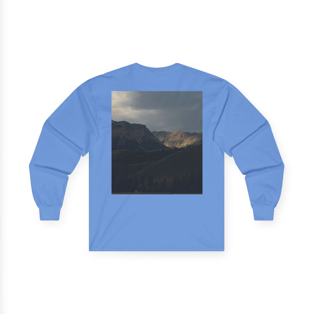 Wear the Wild Long Sleeve Tee — Mountain Photo Back Print
