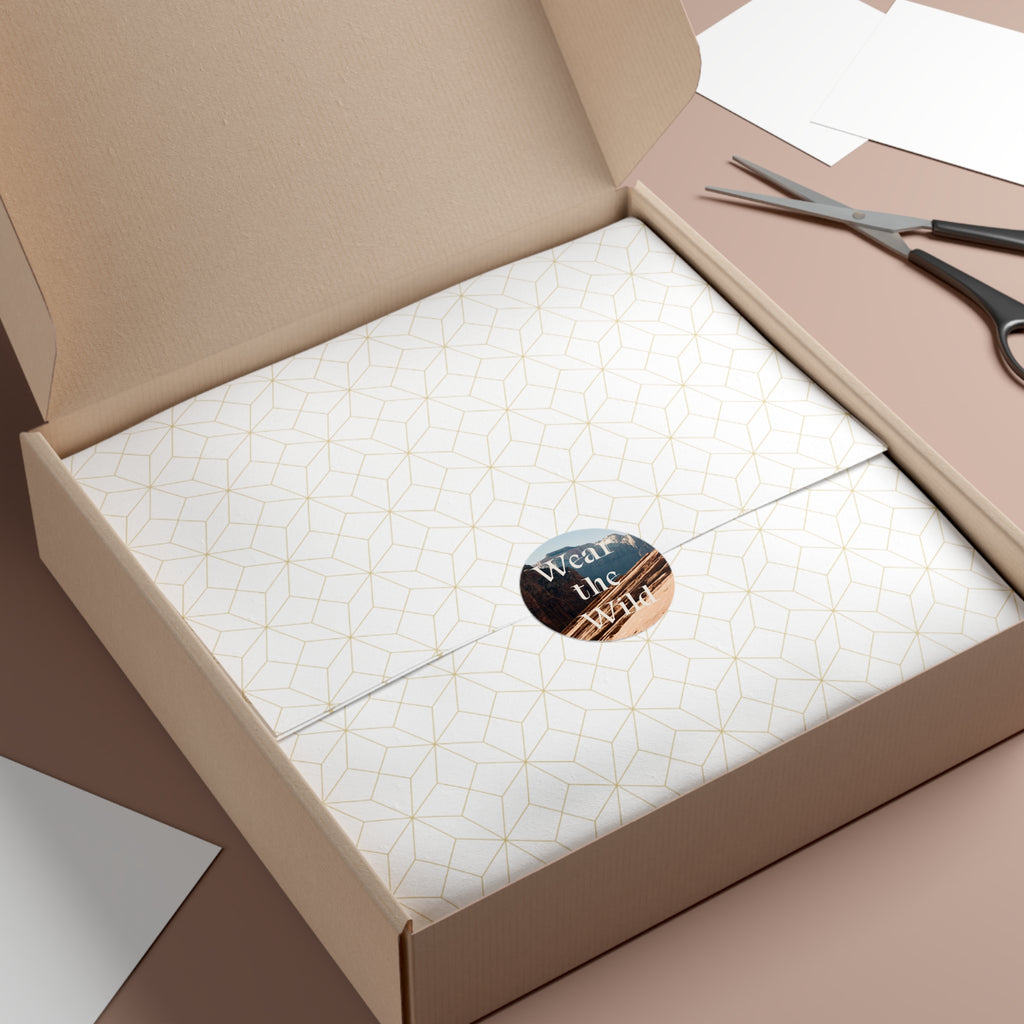 Wear the Wild Round Vinyl Sticker — Desert Adventure Nature Decal