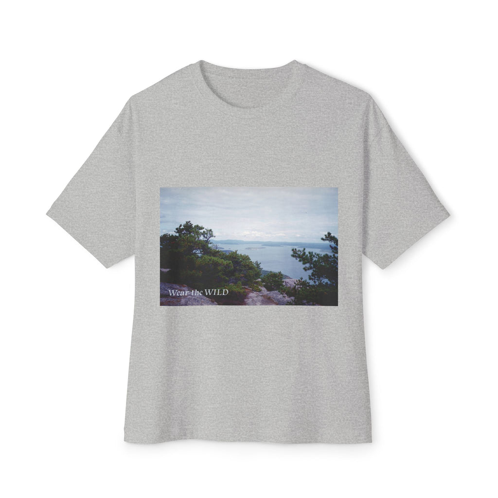 Coastal View Graphic Tee — Wander Wild Oversized Boxy T-Shirt