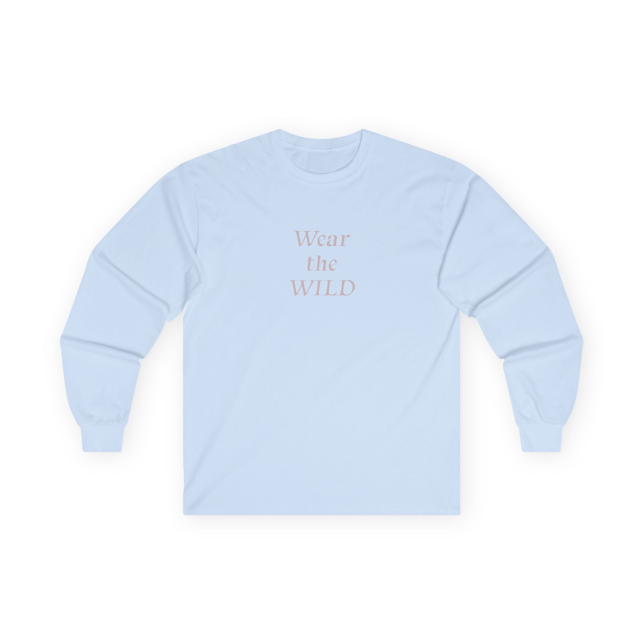 Wear the Wild Long Sleeve Tee — Mountain Photo Back Print