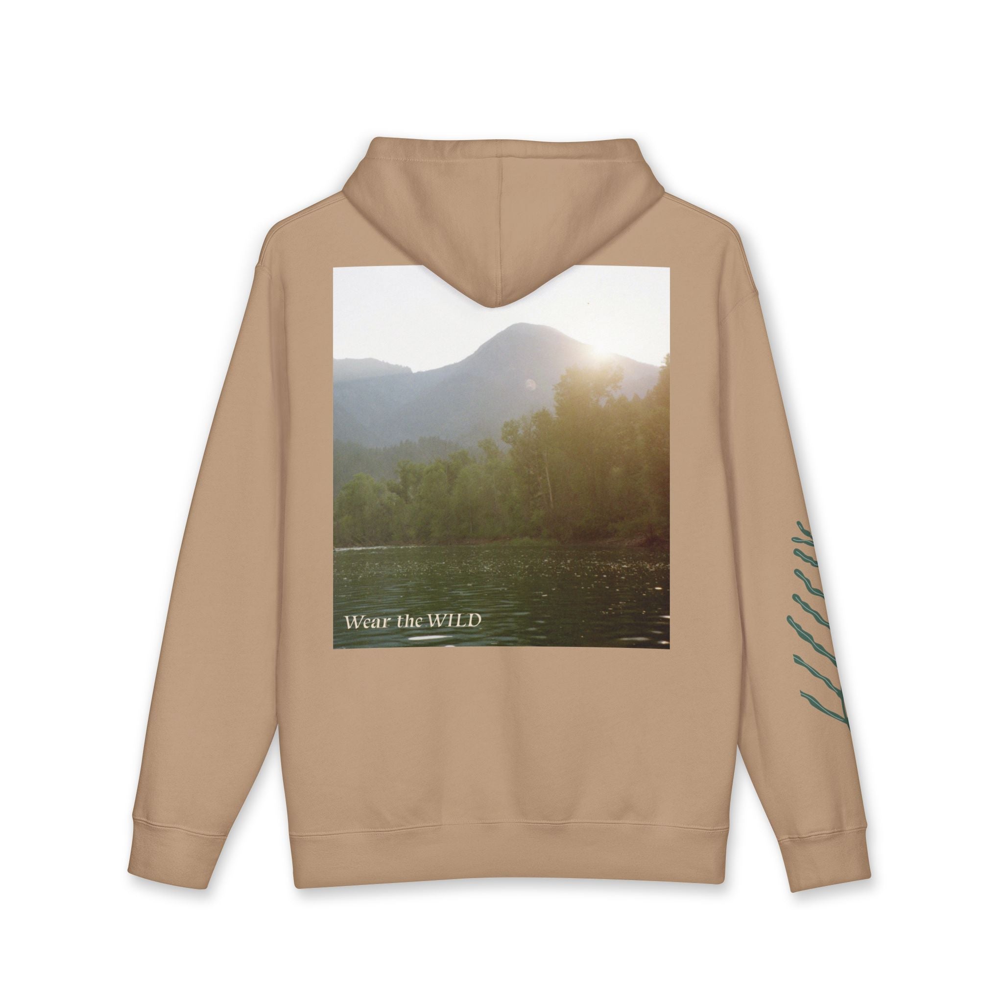 Hoodie — 'Wear the Wild' Scenic Mountain & Lake Photo Hoodie