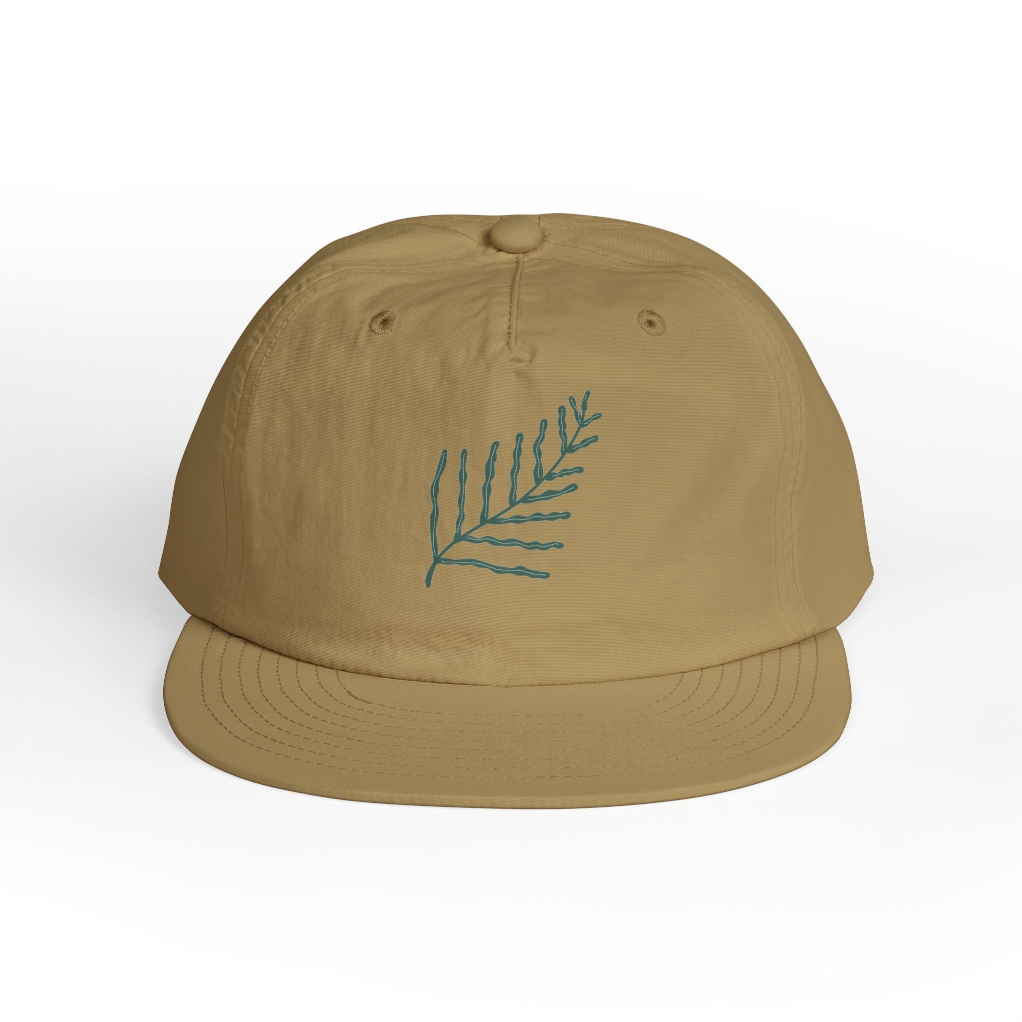 Surf Cap - Minimal Palm Leaf Embroidered Surf Hat