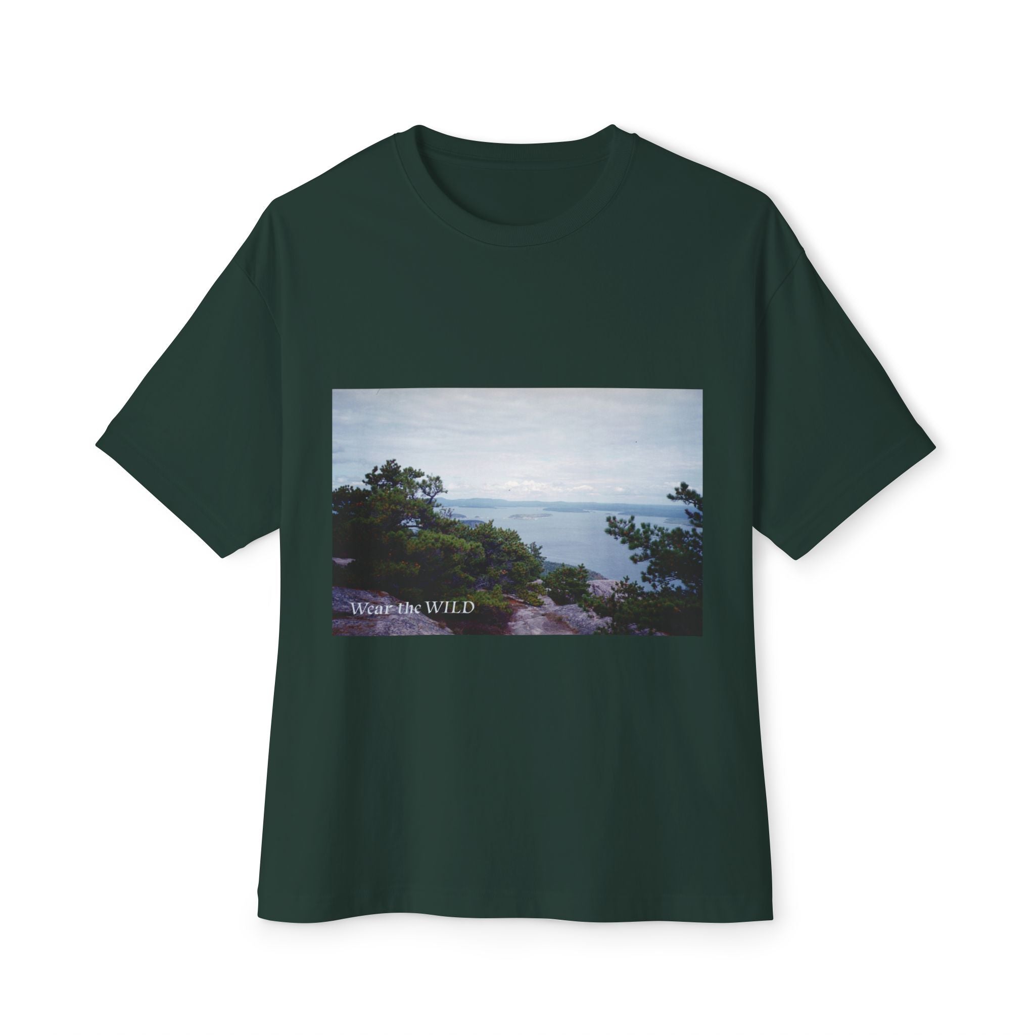 Coastal View Graphic Tee — Wander Wild Oversized Boxy T-Shirt