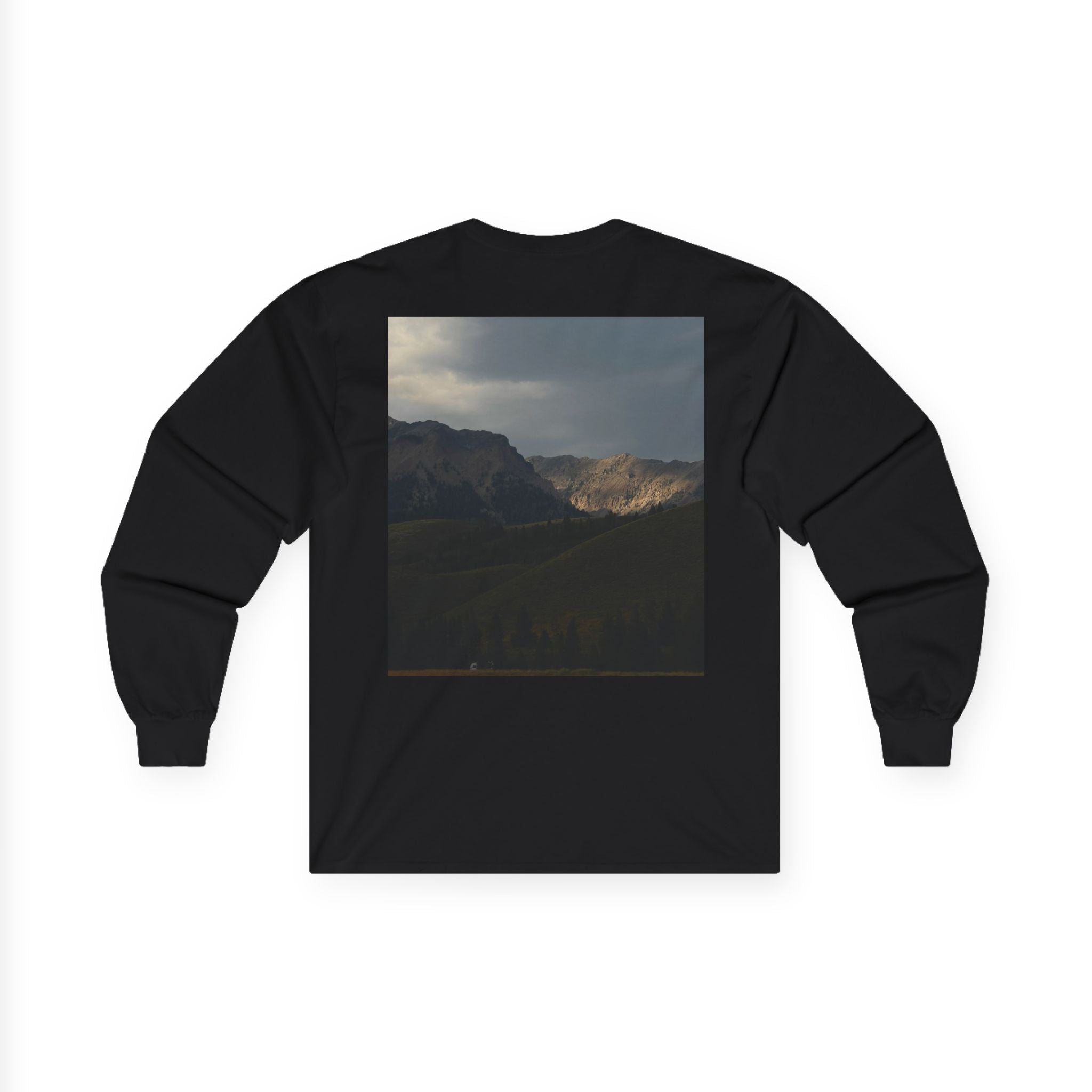 Wear the Wild Long Sleeve Tee — Mountain Photo Back Print