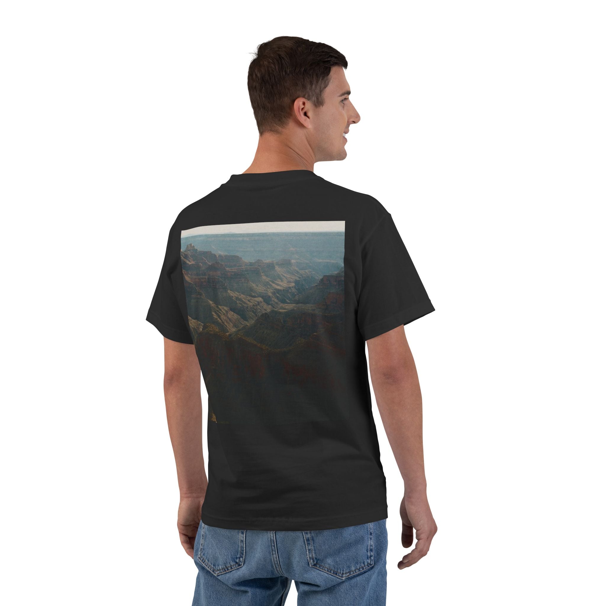 Scenic Canyon Photo T-Shirt — 'Keep Your Head Up' Back Print