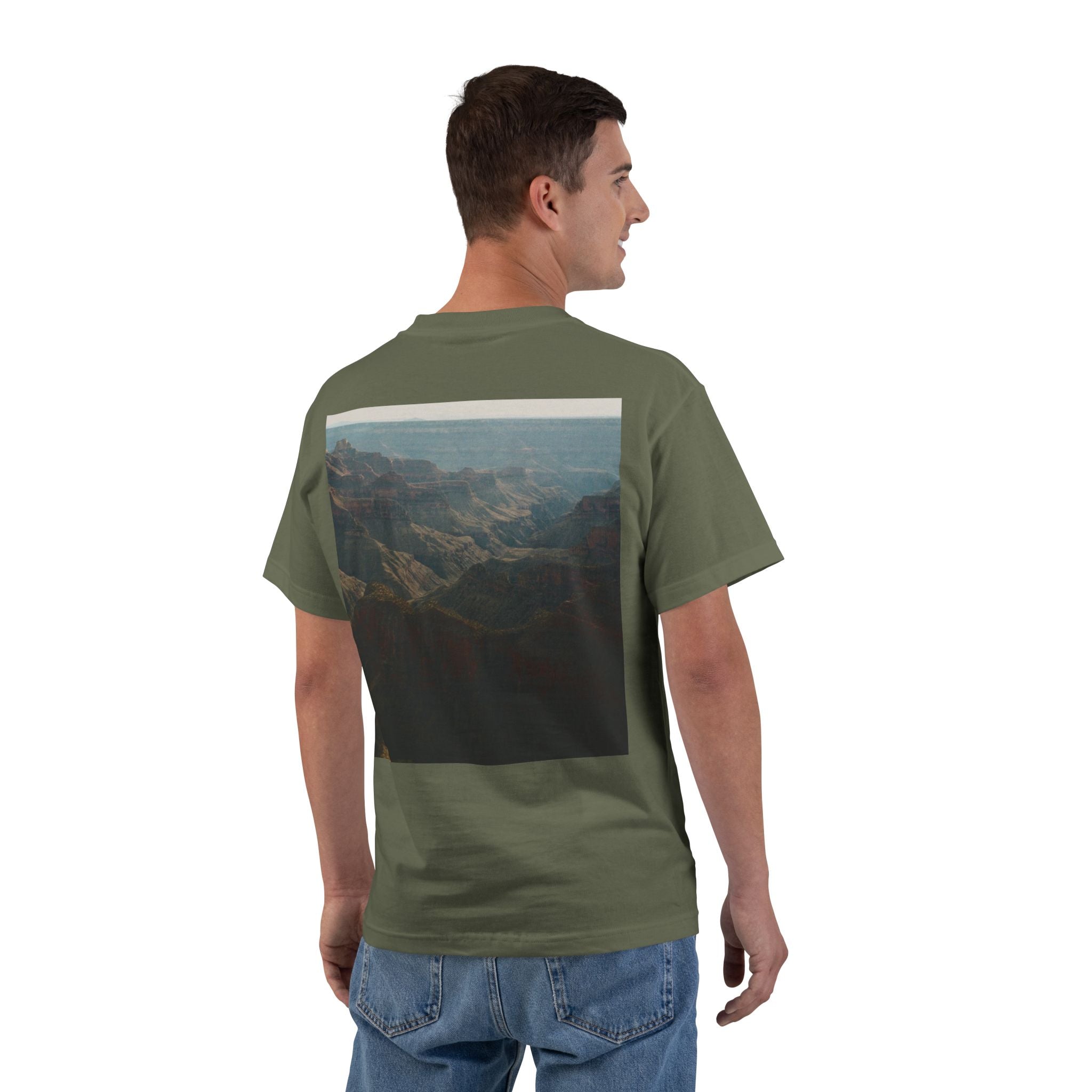 Scenic Canyon Photo T-Shirt — 'Keep Your Head Up' Back Print