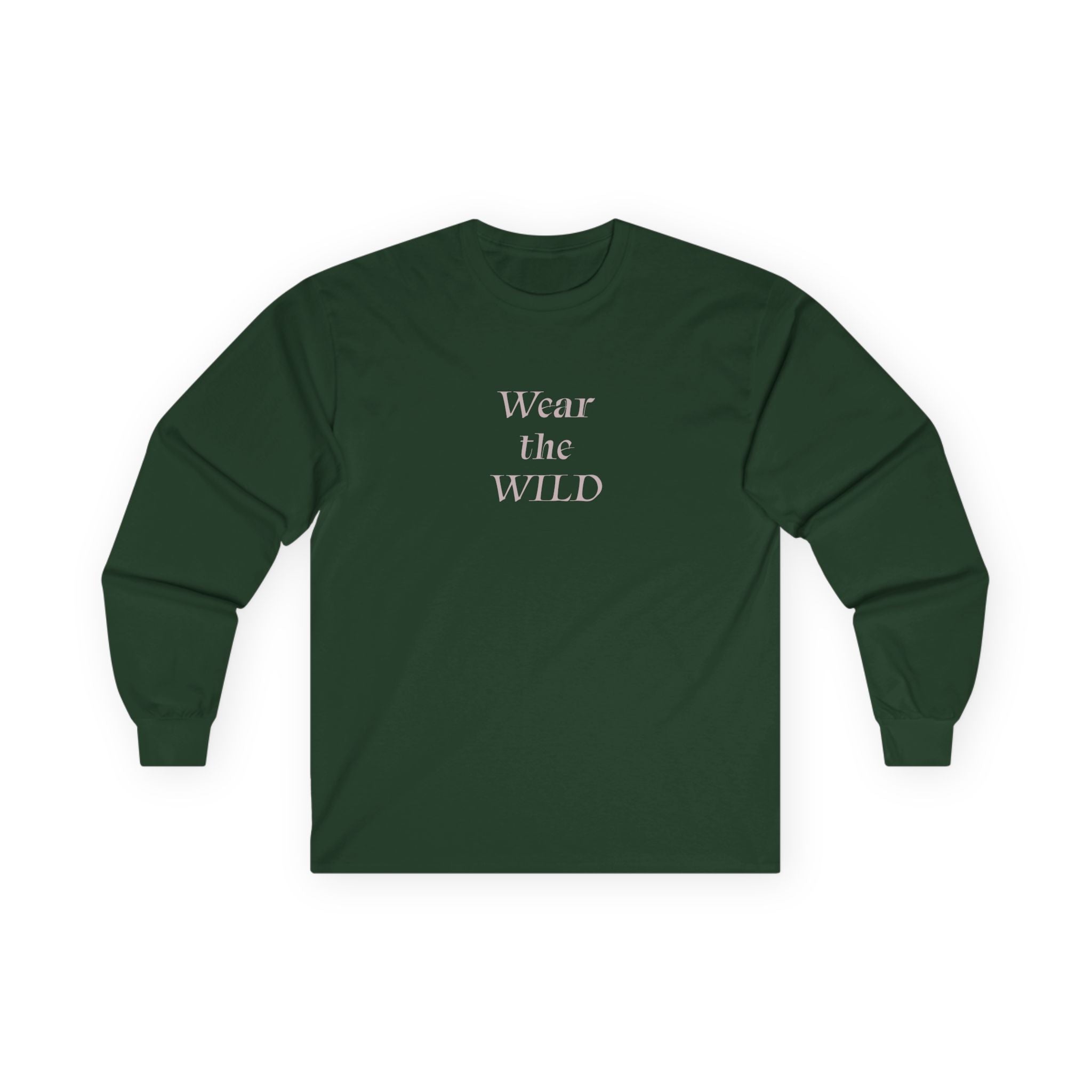 Wear the Wild Long Sleeve Tee — Mountain Photo Back Print