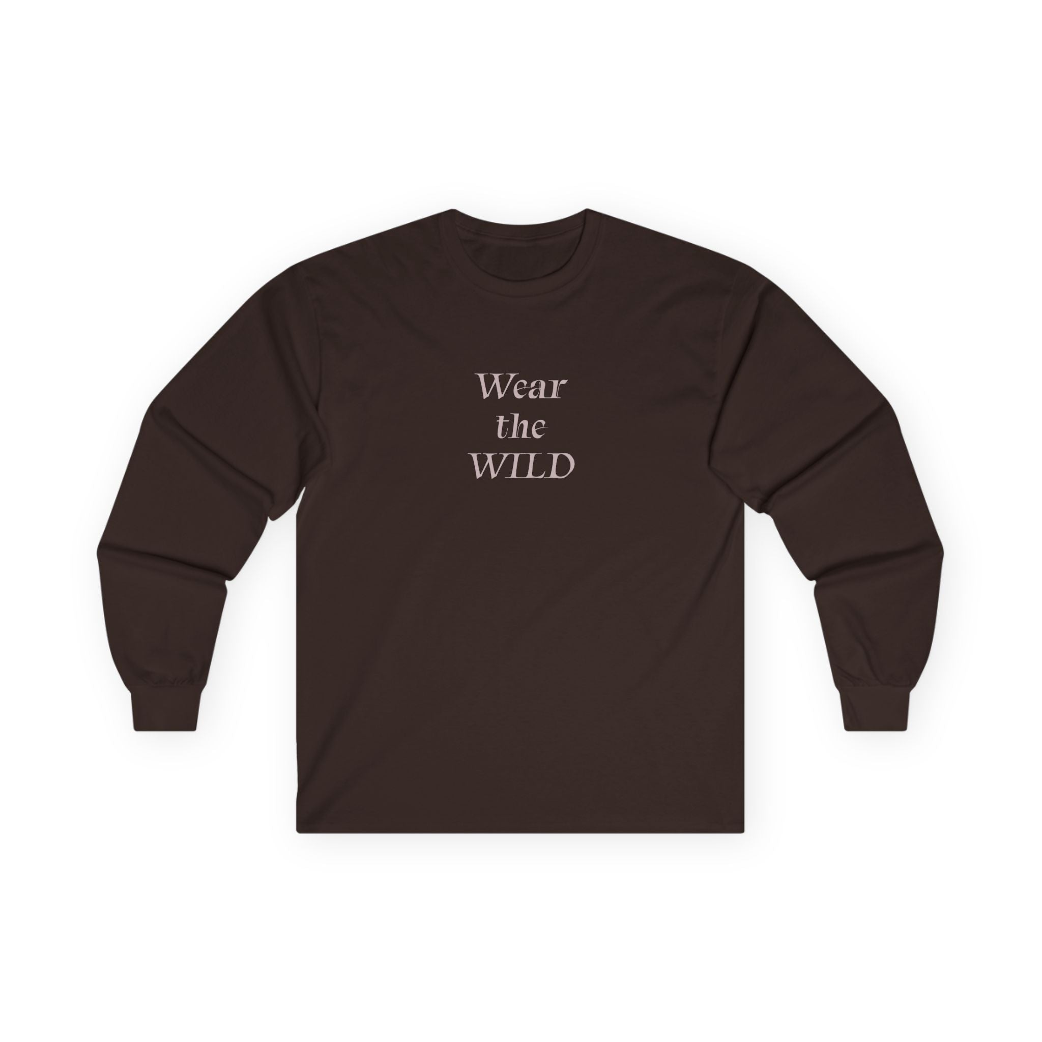 Wear the Wild Long Sleeve Tee — Mountain Photo Back Print