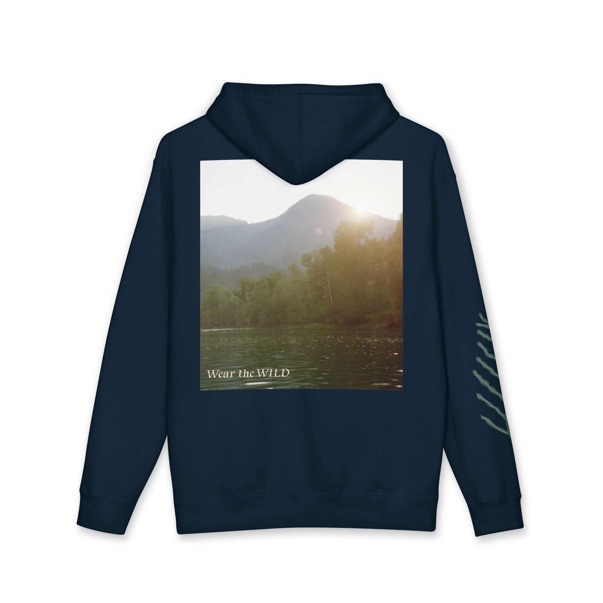 Hoodie — 'Wear the Wild' Scenic Mountain & Lake Photo Hoodie
