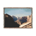 Zion Valley Scenic Woven Blanket — Cozy National Park Landscape Throw