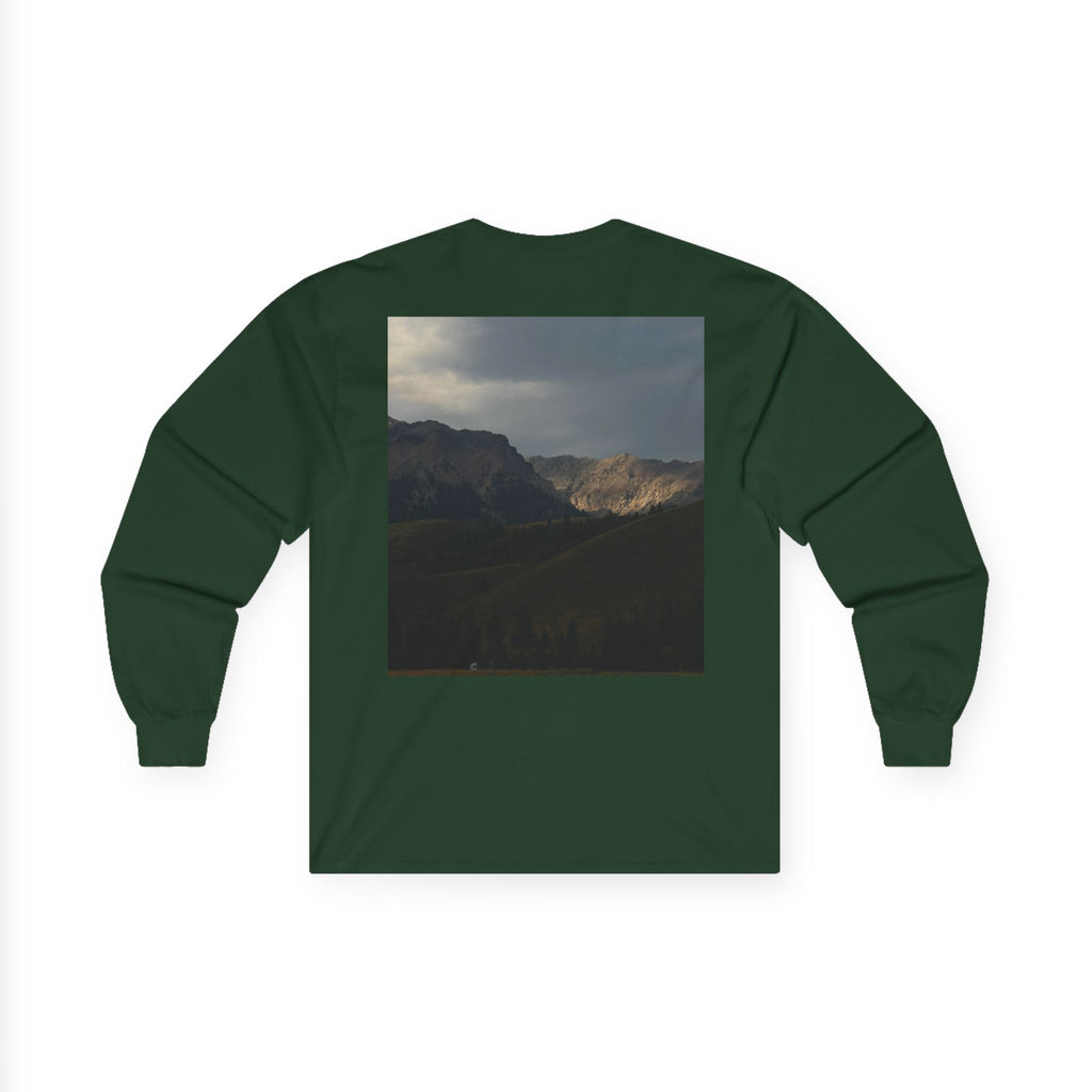 Wear the Wild Long Sleeve Tee — Mountain Photo Back Print