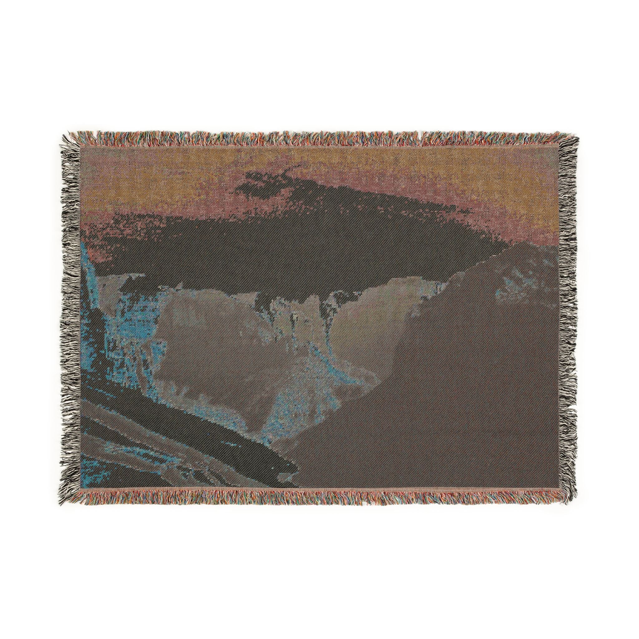 Zion Valley Scenic Woven Blanket — Cozy National Park Landscape Throw