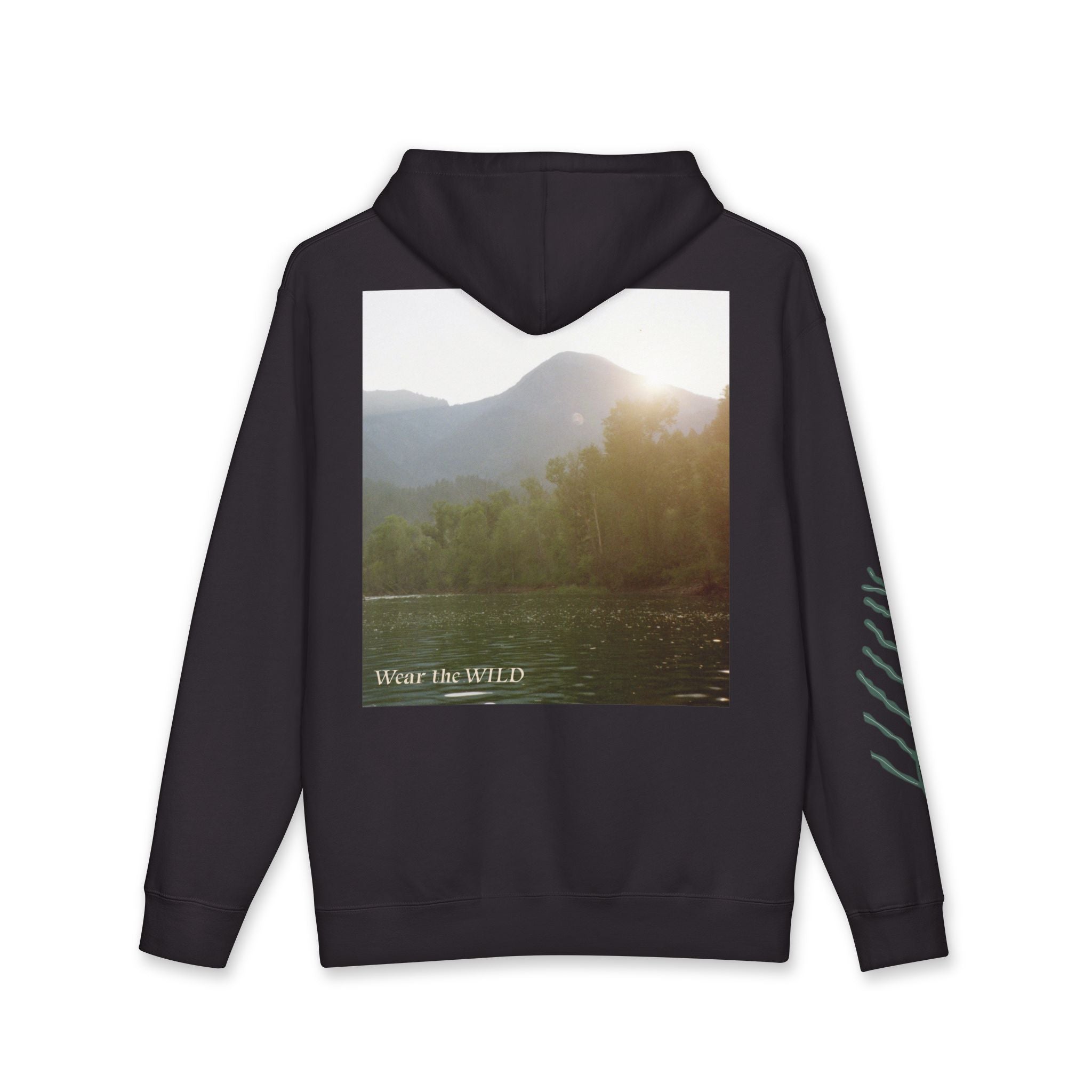 Hoodie — 'Wear the Wild' Scenic Mountain & Lake Photo Hoodie