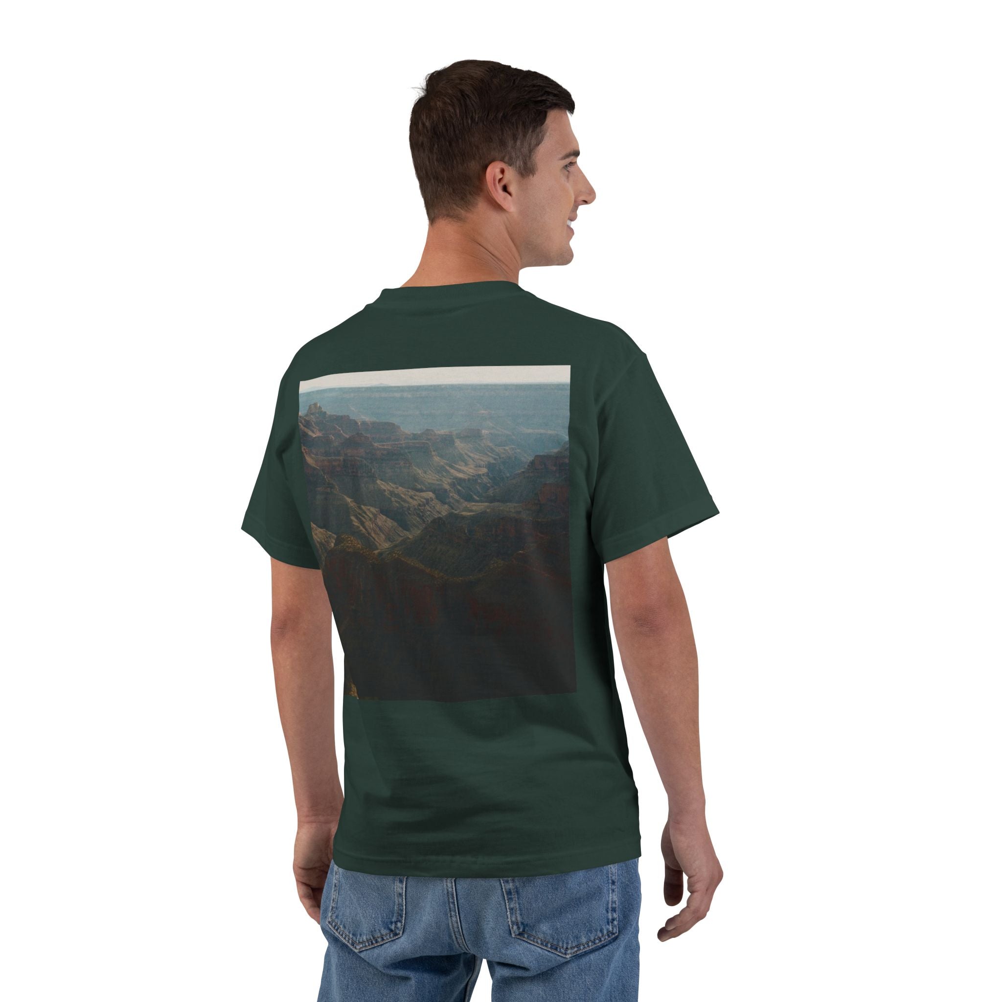 Scenic Canyon Photo T-Shirt — 'Keep Your Head Up' Back Print