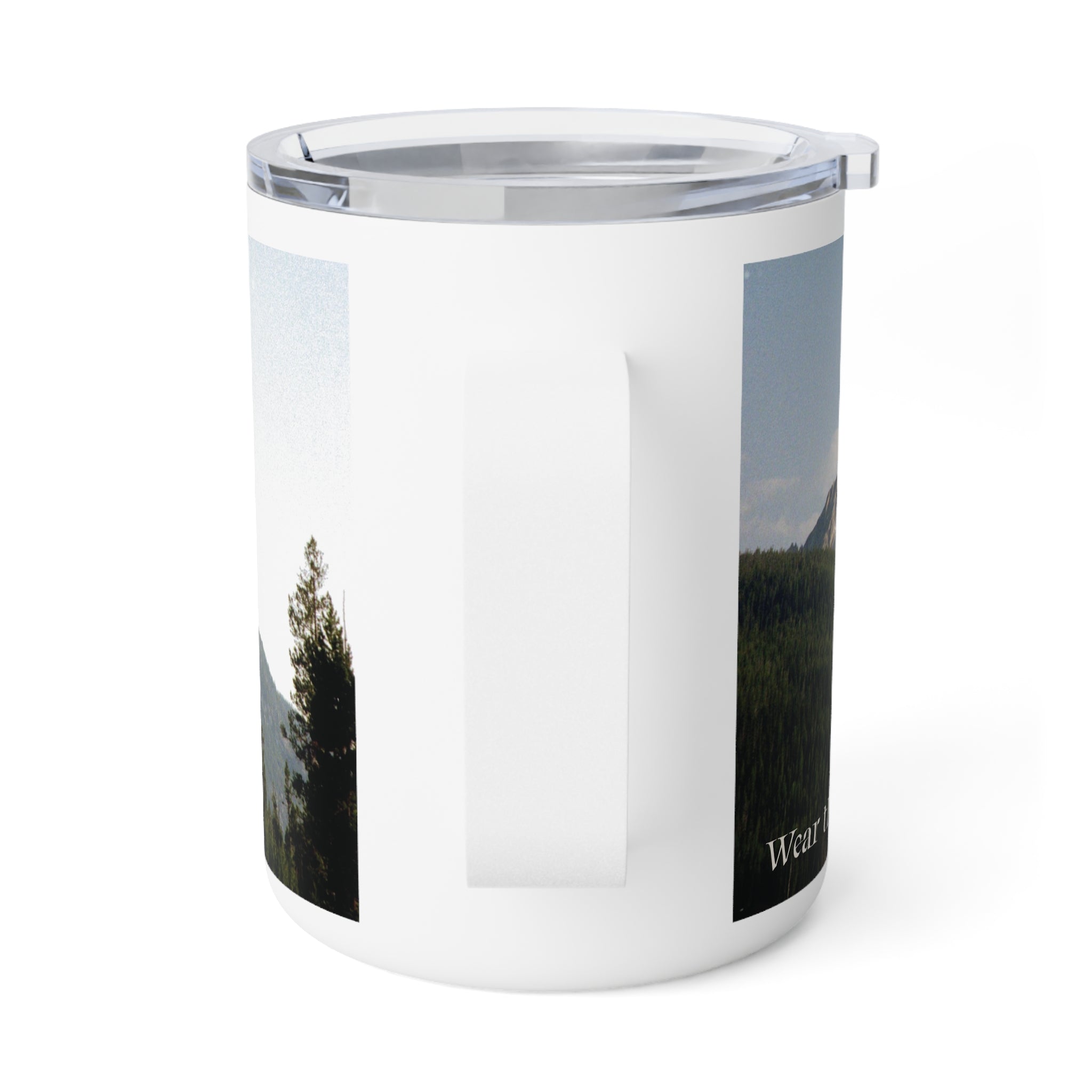 Mountain Vista 10oz Insulated Coffee Mug — Scenic Wilderness Travel Tumbler